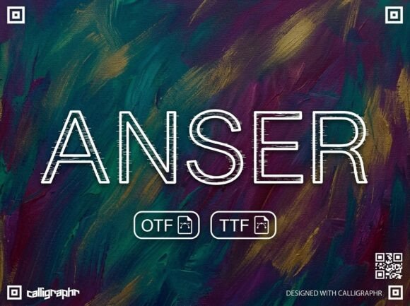 Anser: A Standout Display Font for Small Business Branding