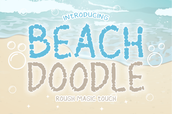 Beach Doodle: A Hand-Drawn Display Font for Editorial Warmth