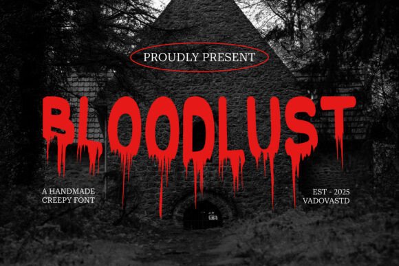 Bloodlust: A Bold Horror Display Font for High-Impact Branding