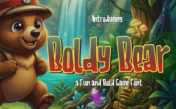 Boldy Bear: A Playful, Pioneering Display Typeface for Makers