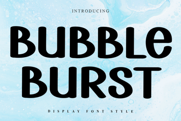 Bubble Burst: A Festive Display Font for Handmade Joy