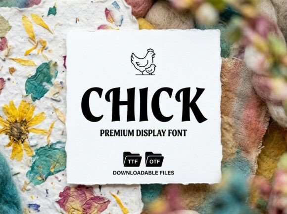 Chick: A Playful Display Typeface for Thoughtful Editorial Moments
