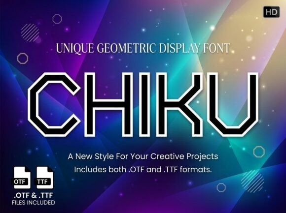 Chiku: A Modern Display Typeface for Digital Branding
