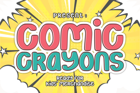 Comic Crayons: A Playful Display Font with Editorial Warmth