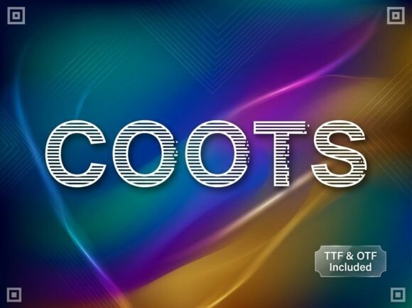 Coots: A Bold Display Typeface for Handmade Brands