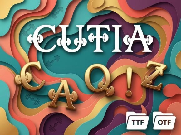 Cutia: A Standout Display Font for Digital Branding