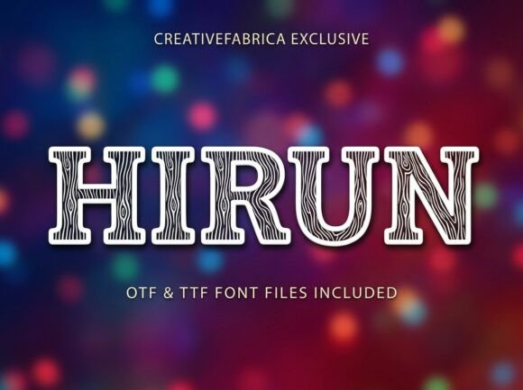 Hirun: A Display Font That Commands Attention—Thoughtfully