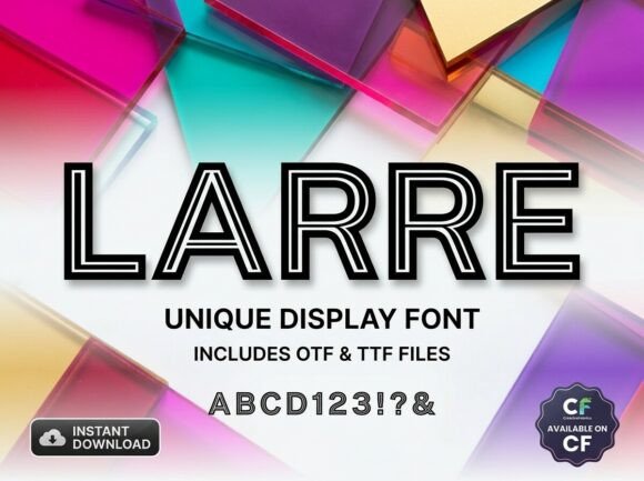 Larre: A Display Typeface That Anchors Editorial Calm