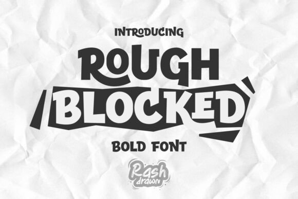 Rough Blocked: A Bold Display Font for Campaign Impact