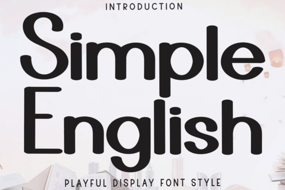 Simple English: A Festive Display Font for Joyful Digital Branding