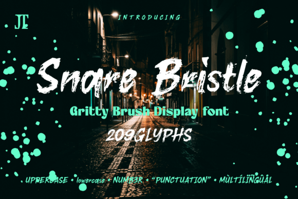 Snare Bristle: A Gritty, High-Energy Display Font That Actually Works