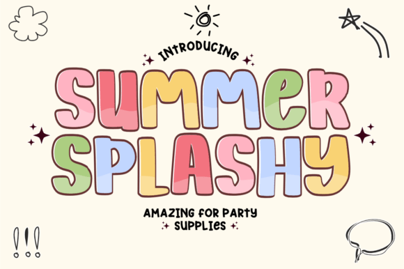 Summer Splashy: A Display Font That Makes Your Campaign Pop