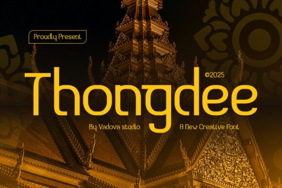 Thongdee: A Display Typeface with Thai Soul