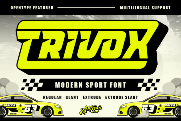 Trivox: A High-Energy Display Font for Campaign Headlines
