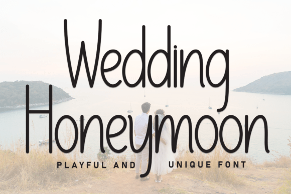 Wedding Honeymoon Font: A Playful Handwritten Display Typeface for Digital Brands