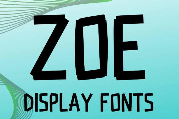 Zoe: A Bold Display Font with Hand-Cut Grit